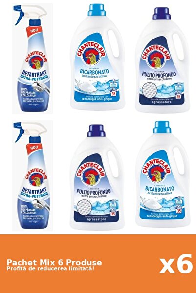 Chanteclair Set 6 Mix Chanteclair: 2 Anticalcar, 4 Detergent