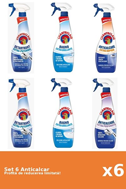 Chanteclair Set of 6 Chanteclair Anti-limescale: 2xStrong, 2xClassic, 1xRapid...