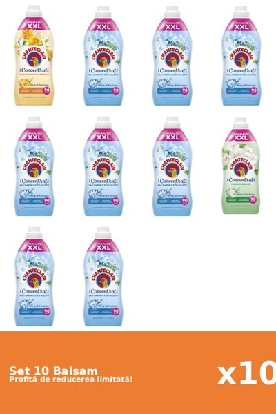 Chanteclair Set 10 Balsam Chanteclair: 1xPortocale, 8xLotus, 1xMosc Alb