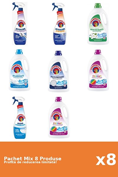 Chanteclair Set 8 Mix Chanteclair: 3 Anticalcar, 5 Detergent