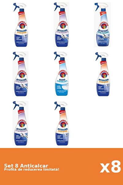 Chanteclair Set 8 Anticalcar Chanteclair: 3xRapid, 3xParfumat, 1xPuternic, 1x...