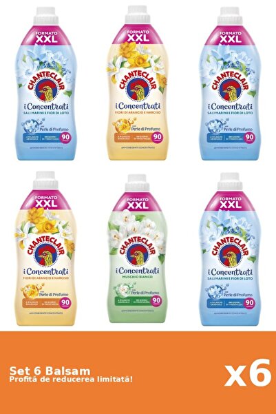 Chanteclair Set 6 Balsam Chanteclair: 3xLotus, 2xOrange, 1xWhite Musk