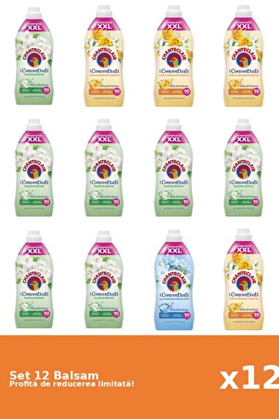 Chanteclair Set 12 Balsam Chanteclair: 7xMosc Alb, 4xPortocale, 1xLotus