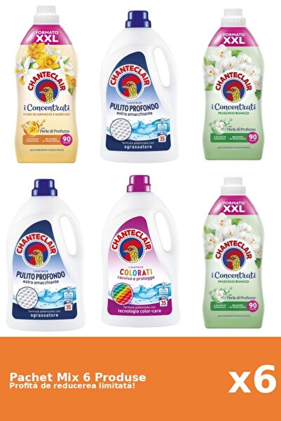 Chanteclair Set 6 Mix Chanteclair: 3 Balsam, 3 Detergent