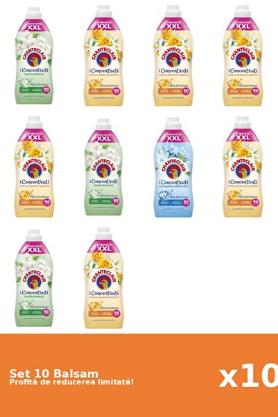 Chanteclair Set 10 Balsam Chanteclair: 3xMosc Alb, 6xPortocale, 1xLotus