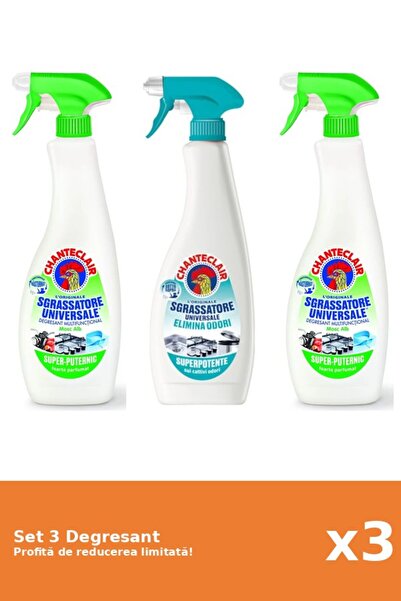 Chanteclair Set of 3 Chanteclair Degreaser: 2xLemon, 1xAntiodor