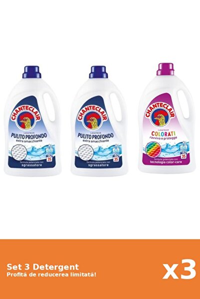 Chanteclair Set 3 Detergent Chanteclair: 2xClasic, 1xColor