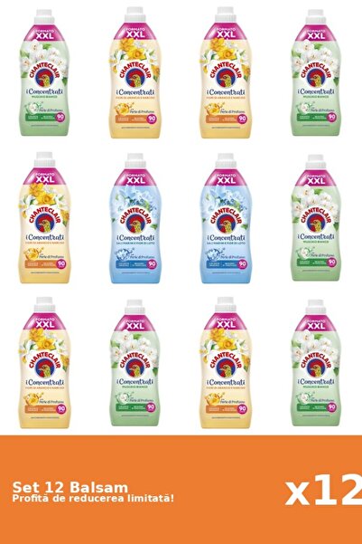 Chanteclair Set 12 Balsam Chanteclair: 5xMosc Alb, 5xPortocale, 2xLotus