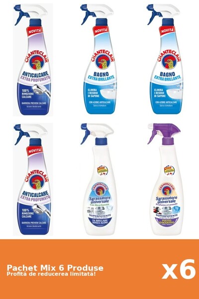 Chanteclair Set 6 Mix Chanteclair: 4 Anticalcar, 2 Degresant