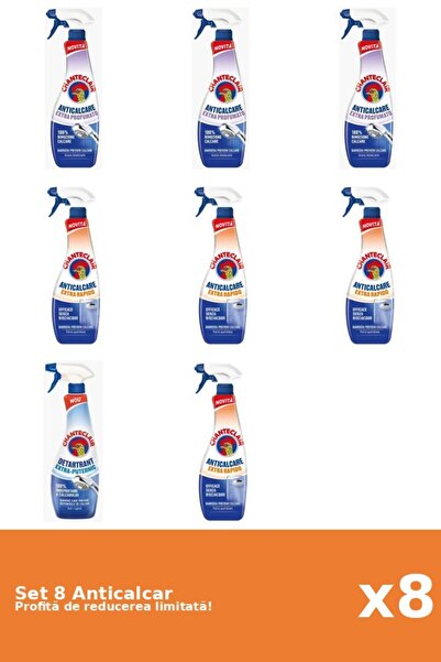 Chanteclair Set of 8 Chanteclair Anti-limescale: 3xScented, 4xRapid, 1xStrong