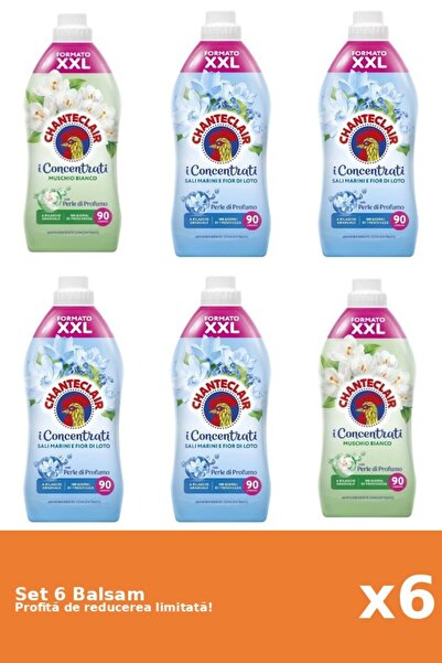 Chanteclair Set 6 Balsam Chanteclair: 2xMosc Alb, 4xLotus
