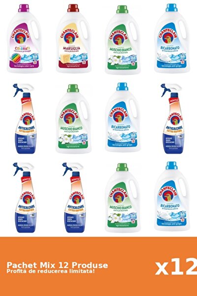 Chanteclair Set 12 Mix Chanteclair: 8 Detergent, 4 Anticalcar