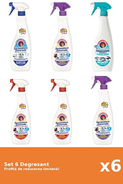 Chanteclair Set of 6 Chanteclair Degreaser: 1xBicarbonate, 1xLavender, 1xAnti...
