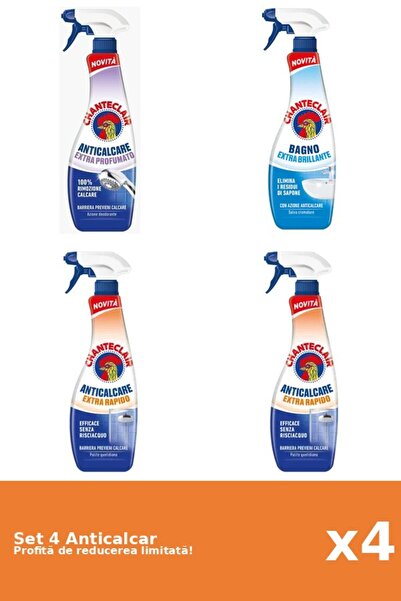 Chanteclair Set of 4 Chanteclair Anti-limescale: 1xScented, 1xClassic, 2xRapid