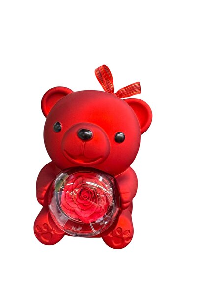 Butik Center Dönen Ayıcık Yüzük Kutusu Işıklı Güllü Romantik Takı Kutusu Sevg...