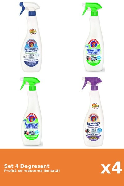 Chanteclair Set 4 Degresant Chanteclair: 1xBicarbonat, 2xLamaie, 1xMosc Alb