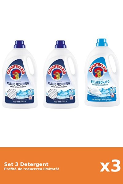 Chanteclair Set 3 Detergent Chanteclair: 2xClasic, 1xBicarbonat