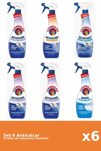 Chanteclair Set of 6 Chanteclair Anti-limescale: 3xScented, 1xRapid, 1xStrong...