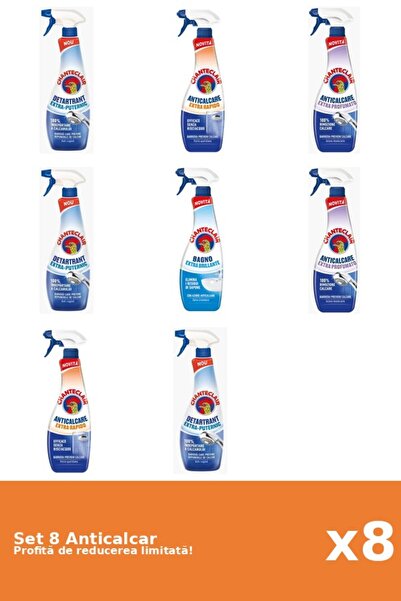 Chanteclair Set 8 Anticalcar Chanteclair: 3xPuternic, 2xRapid, 2xParfumat, 1x...