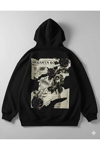 Framgan تريند ستريت وير روز مطبوع للجنسين بغطاء رأس سويت