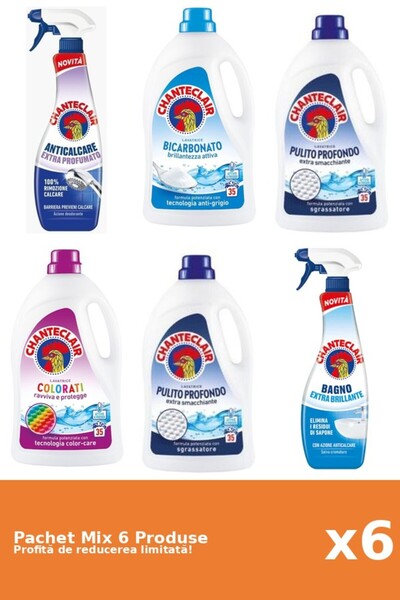 Chanteclair Set 6 Mix Chanteclair: 2 Anticalcar, 4 Detergent