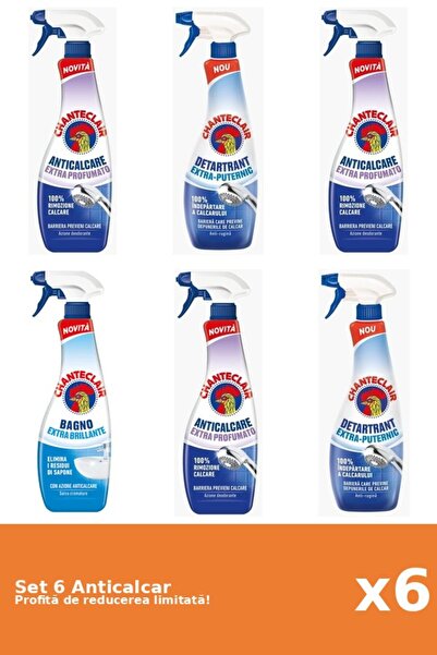 Chanteclair Set 6 Anticalcar Chanteclair: 3xParfumat, 2xPuternic, 1xClasic