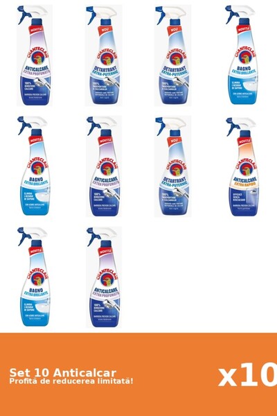 Chanteclair Set 10 Anticalcar Chanteclair: 3xParfumat, 3xPuternic, 3xClasic, ...