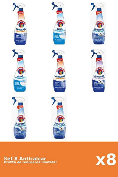 Chanteclair Set of 8 Chanteclair Anti-limescale: 2xRapid, 2xClassic, 3xStrong...