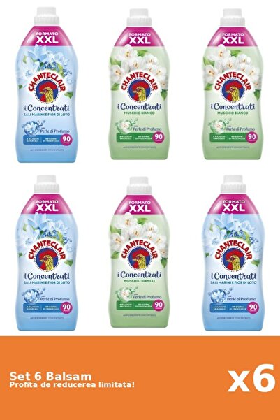 Chanteclair Set 6 Balsam Chanteclair: 3xLotus, 3xMosc Alb