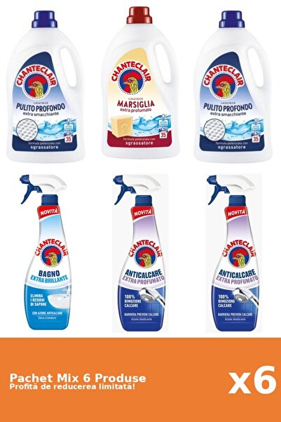 Chanteclair Set 6 Mix Chanteclair: 3 Detergent, 3 Anticalcar