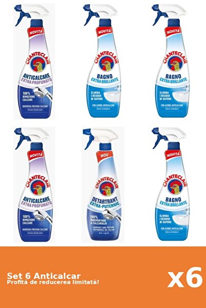 Chanteclair Set of 6 Chanteclair Anti-limescale: 2xScented, 3xClassic, 1xStrong