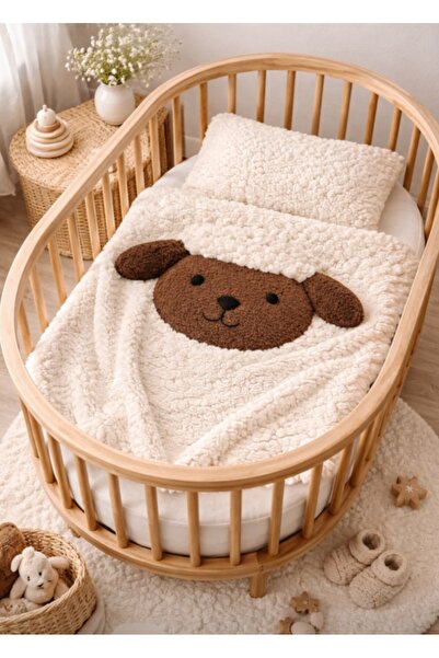 zabonti home Lamb Baby Blanket and Bedspread White Color (Outside Teddy, Insi...