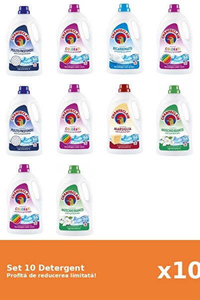 Chanteclair Set 10 Detergent Chanteclair: 2xClasic, 4xColor, 1xBicarbonat, 1x...