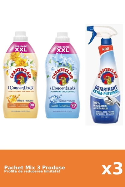Chanteclair Set 3 Chanteclair Mix: 2 Conditioner, 1 Anti-limescale
