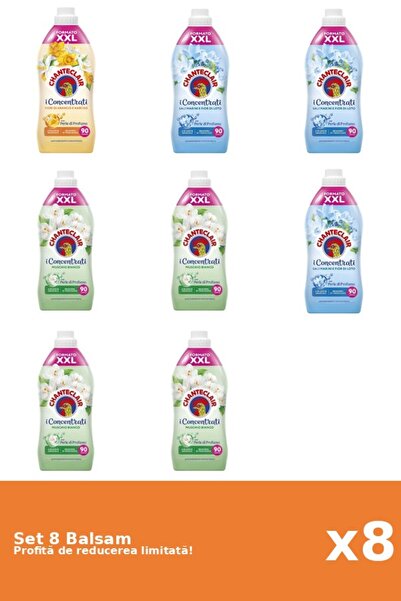 Chanteclair Set 8 Balsam Chanteclair: 1xPortocale, 3xLotus, 4xMosc Alb