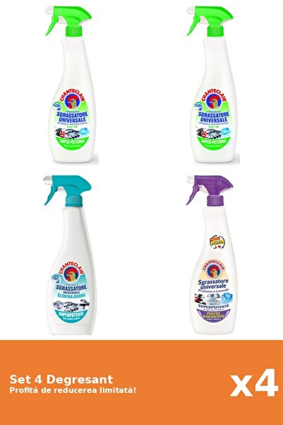 Chanteclair Set of 4 Chanteclair Degreaser: 2xLemon, 1xAntiodor, 1xLavender