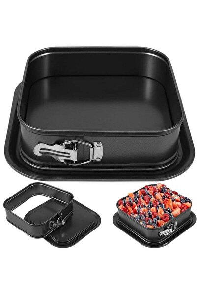 Arabest Square Springform Pan,Making Pan with Removable Loose Base Leak-Proof...