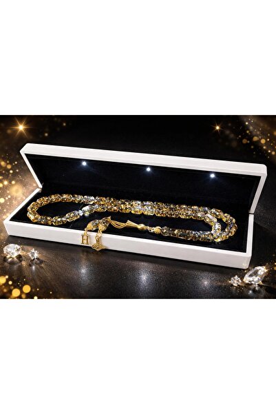 KEHRİADANA TESBİHCİLİK Kehriadana Tesbihçilik SARI-ALTIN PARÇACIKLI 925 AYAR ...