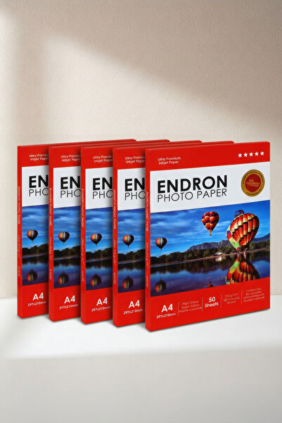 Endron photopaper Endron Photo Paper 20x30 cm (A4) Parlak 5'li Fotoğraf Kağıd...