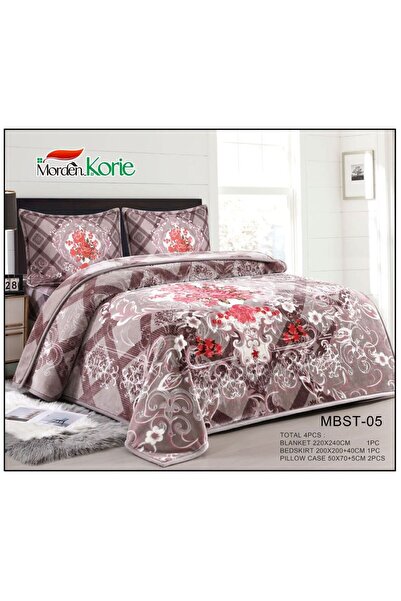 Morden Korie طقم بطانيه نفرين 4قطع مشجر
