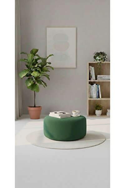 GÜLEŞ HOME YUVARLAK 55 CM PUF SALON DİNLENME PUFU