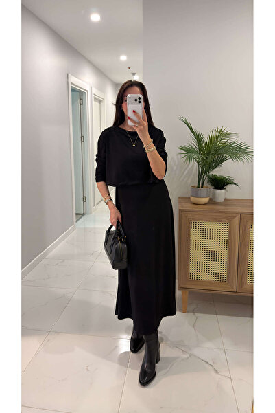 BİRCANÇİL Set de rochie bluză neagră Derta