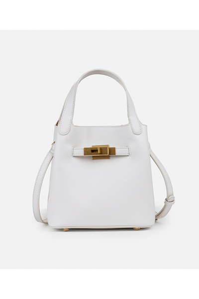 İpekyol Metal tokalı deri görünümlü çanta