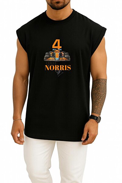 Bahriyeli Collection supradimensionat Lando Norris Chest cu imprimeu Atlet