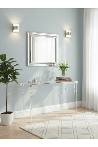 Bec4 Luxury clear acrylic console table with a classic design