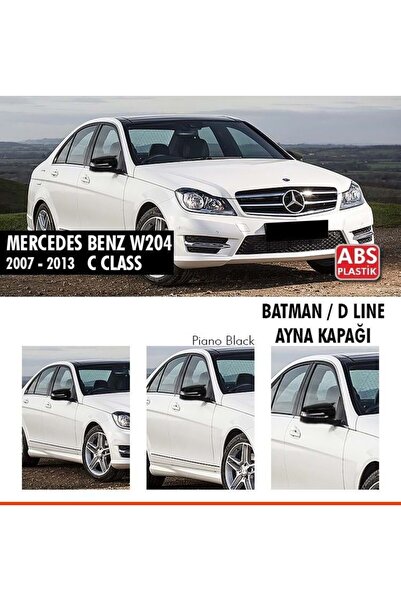 Tuning Vadisi Mercedes W204 Batman Yarasa Ayna Kapağı Piano Black / 2007-2014