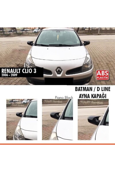 Genel Markalar Renaut Clio 3 Batman Yarasa Ayna Kapağı Piano Black / 2006-200...