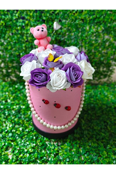 balmshop Pembe kutuda yapay güler ayıcıklı