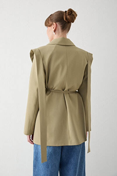 Melike Tatar Detailed Double Jacket 32-2657