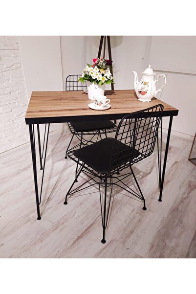 ah assel home 70x110 Tekir 2 Kişilik Yemek Masası Takımı-mutfak Masası Takımı...